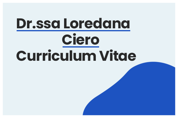 curriculum loredana ciero